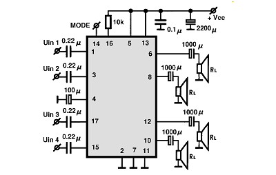 TDA8564Q II circuito eletronico
